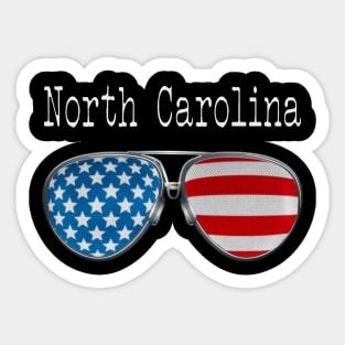 AMERICA PILOT GLASSES NORTH CAROLINA Sticker